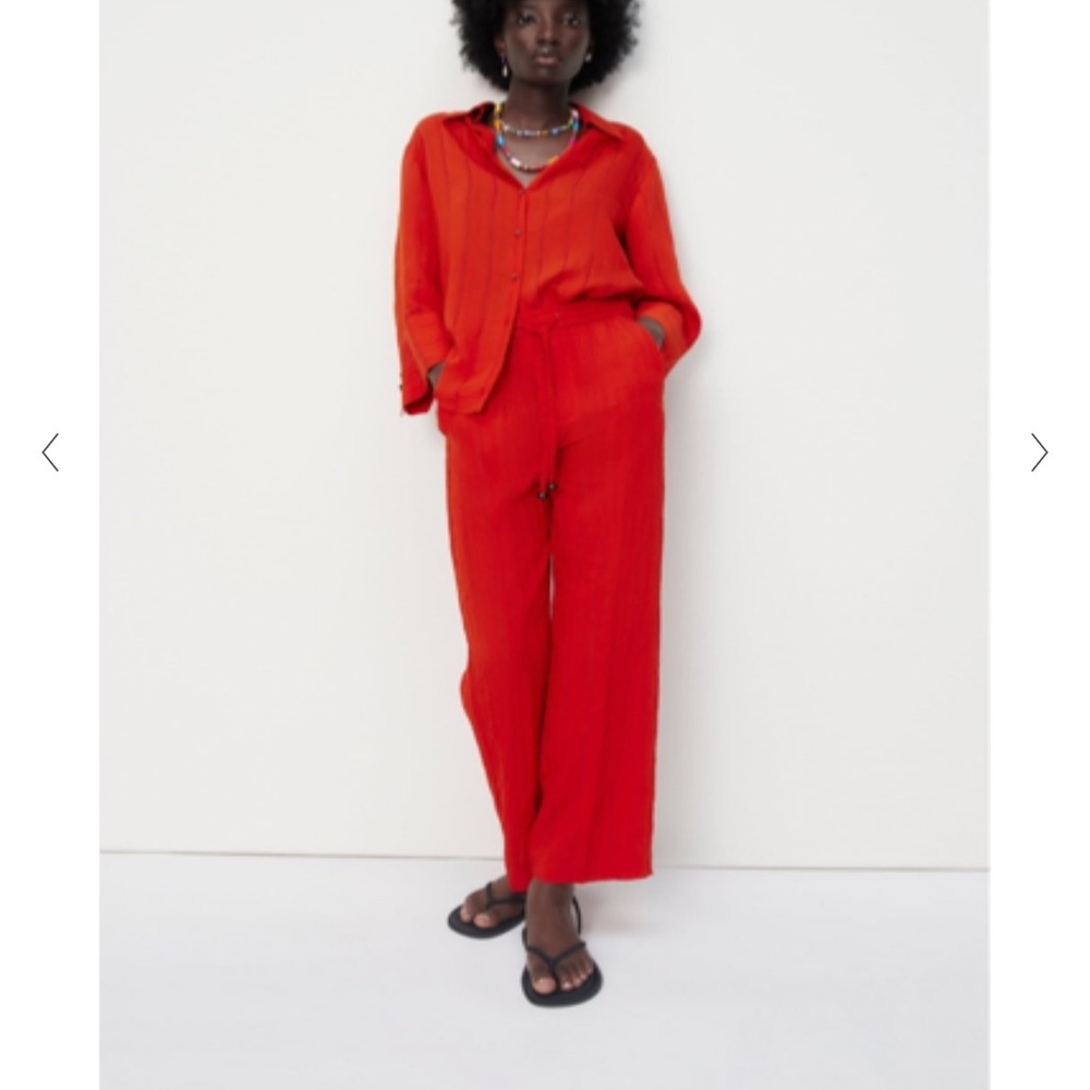 ZARA Textured pants size Large